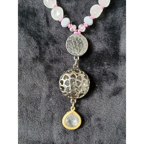 Women's Custom Glass Beaded Fashion Pendant Necklace - Picture 3 of 10